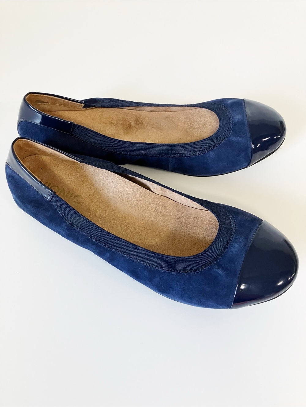Vionic | Blue Suede Spark Tiegan Ballet Flats 9 Balletcore Mature Minimalist